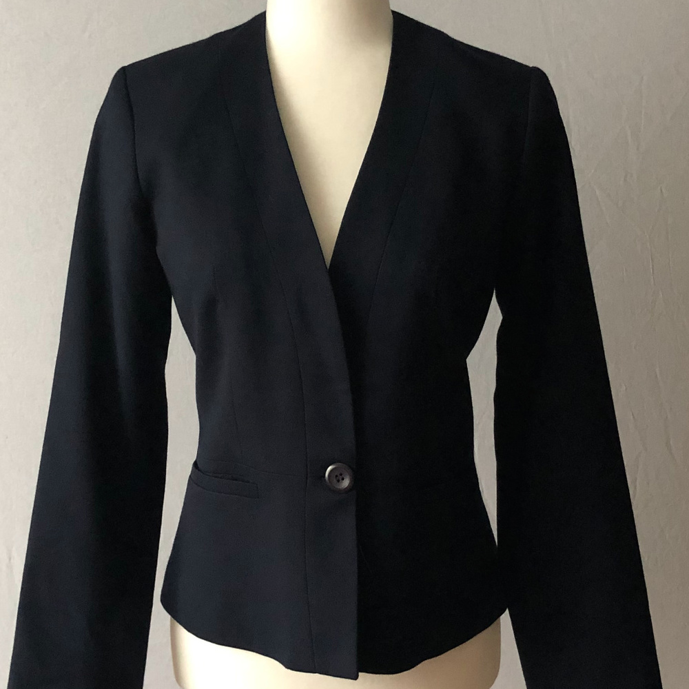 Pendleton Navy 100% Wool Jacket Size 4 - image 1